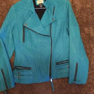 Neiman Marcus Lamb Leather Jacket